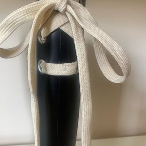 Cute, black, rain boots